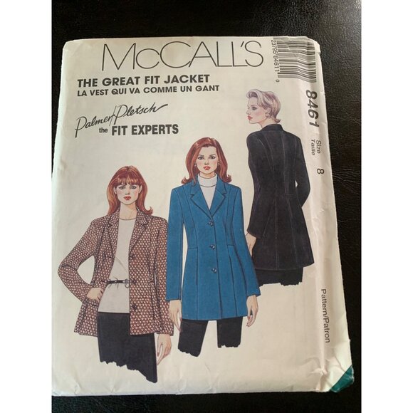 McCall's Misses Coat Sewing Pattern Sz 8 8461 - Uncut - Picture 9 of 9